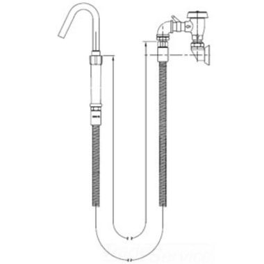 Click here to see T&S Brass B-0601 T&S Brass B-0601 Pot Filler, Vacuum Breaker, Stainless Steel Hose