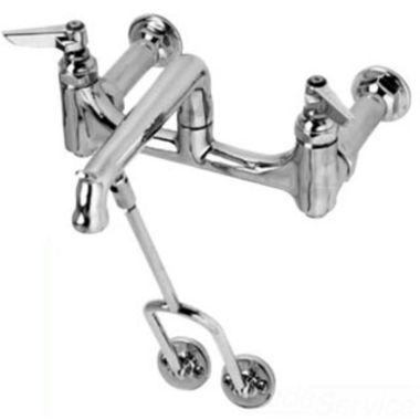 Click here to see T&S Brass B-0650-BSTR T&S Brass B-0650-BSTR Wall Mount Service Sink Faucet, Built-In Stops