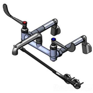 Click here to see T&S Brass B-0652 T&S Brass B-0652 Wall Mount Service Sink Faucet, Adjustable Centers
