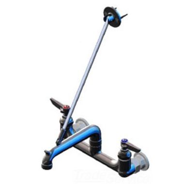 Click here to see T&S Brass B-0660-RGH T&S Brass B-0660-RGH Wall Mount Service Sink Faucet, Wall Brace, Plain End