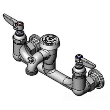 Click here to see T&S Brass B-0674-POLM T&S Brass B-0674-POLM Service Sink Faucet, Wall Mount, 8