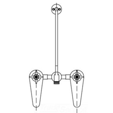 Click here to see T&S Brass B-0697-ST T&S Brass B-0697-ST Service Sink Faucet, Concealed Mixing Valve, Integral Stops, Wall Brace, 3/4