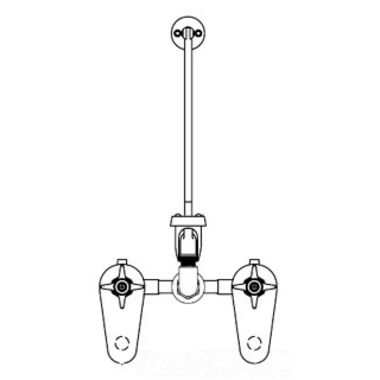 Click here to see T&S Brass B-0699-ST T&S Brass B-0699-ST Service Sink Faucet, Concealed Mixing Valve, Integral Stops, Vac. Breaker, 3/4