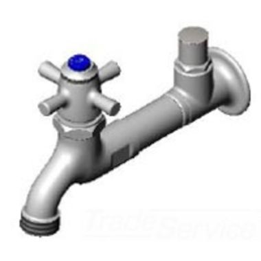 Click here to see T&S Brass B-0709-JJ T&S Brass B-0709-JJ Sill Faucet, Self-closing, 1/2