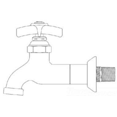 Click here to see T&S Brass B-0716 T&S BRASS B-0716 SILL FAUCET, 1/2