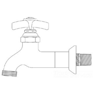 Click here to see T&S Brass B-0718 T&S BRASS B-0718 SILL FAUCET, 1/2
