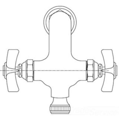 Click here to see T&S Brass B-0810-RGH T&S BRASS B-0810-RGH MIXING FAUCET, VERTICAL, 1/2