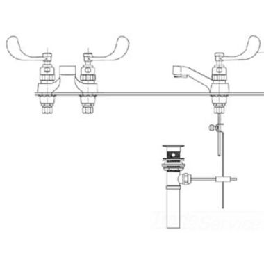 Click here to see T&S Brass B-0836-01 T&S Brass B-0836-01 Deck Mount Metering Faucet, 4