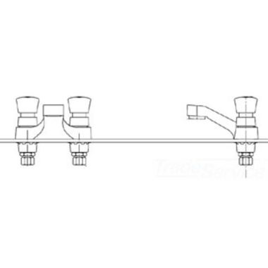 Click here to see T&S Brass B-0837 T&S Brass B-0837 Deck Mount Metering Faucet, 4