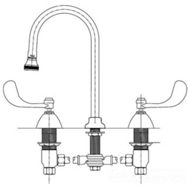 Click here to see T&S Brass B-0865-04L T&S Brass B-0865-04L Medical Faucet