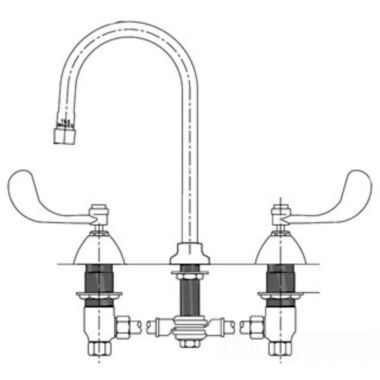 Click here to see T&S Brass B-0867-04L T&S Brass B-0867-04L Medical Faucet