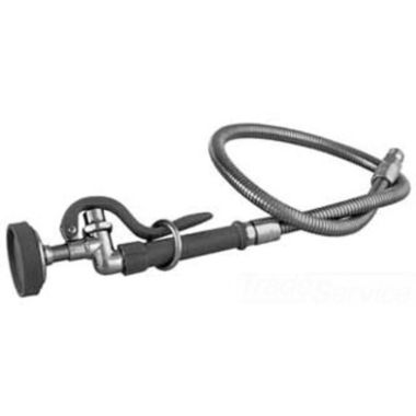 Click here to see T&S Brass B-0957 T&S BRASS B-0957 SPRAY ASSEMBLY, 3' CLEAR VINYL HOSE, SELF CLOSING SPRAY VALVE