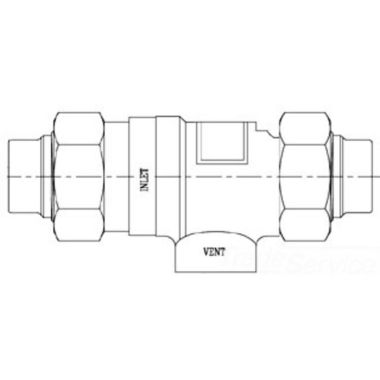 Click here to see T&S Brass B-0962 T&S BRASS B-0962 BACKFLOW PREVENTER, 3/4