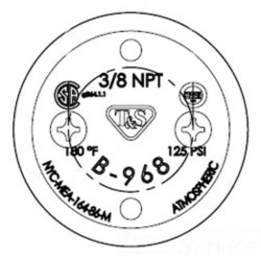 Click here to see T&S Brass B-0968-HA T&S BRASS B-0968-HA B-0968 VB HOOD ASSEMBLY