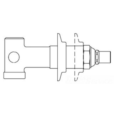 Click here to see T&S Brass B-1028 T&S BRASS B-1028 CONCEALED STRAIGHT LOOSE KEY STOP, 1/2