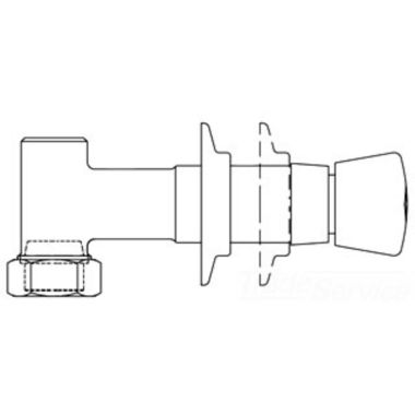 Click here to see T&S Brass B-1029-UCP T&S BRASS B-1029-UCP CONCEALED STRAIGHT VALVE, METERING, VANDAL RESISTANT, UNION COUPLING