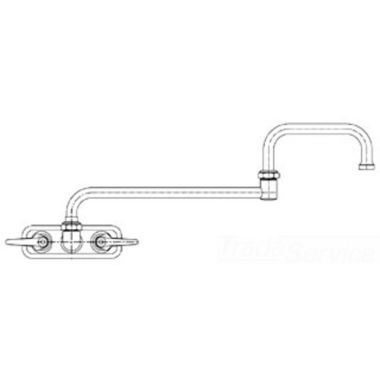 Click here to see T&S Brass B-1135 T&S Brass B-1135 Workboard Faucet, Wall Mount, 3-1/2