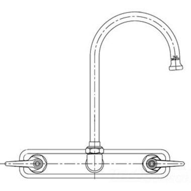 Click here to see T&S Brass B-1147 T&S Brass B-1147 Workboard Faucet, Wall Mount, 8