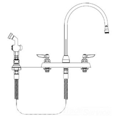 Click here to see T&S Brass B-1172-T T&S Brass B-1172-T Workboard Faucet