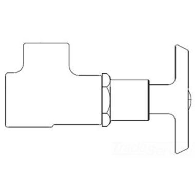 Click here to see T&S Brass B-1335 T&S BRASS B-1335 ANGLE KEY STOP, 1/2