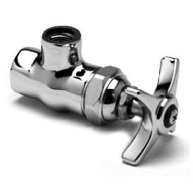 Click here to see T&S Brass B-1345 T&S BRASS B-1345 ANGLE STOP, 4-ARM HANDLE, 3/8