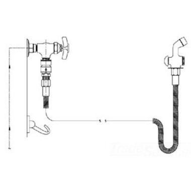 Click here to see T&S Brass B-1716-01 T&S BRASS B-1716-01 SPRA WSH FCT W/VAC BRKR