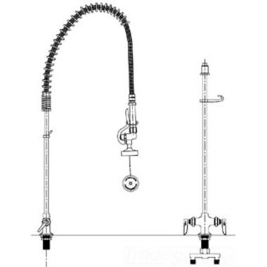 Click here to see T&S Brass B-2244 T&S BRASS B-2244 PRE-RINSE, SPRING ACTION, SINGLE HOLE BASE, 4