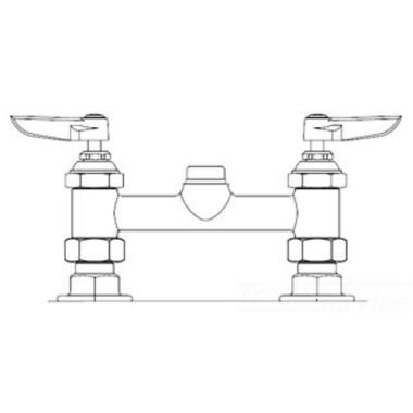 Click here to see T&S Brass B-2245-LN T&S BRASS B-2245-LN SWIVEL BASE FAUCET, DECK MOUNT, 6
