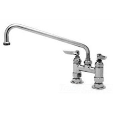 Click here to see T&S Brass B-0225-CR-M T&S Brass Double Pantry Deck Mount Faucet With Ceramic Cartridges, Master Pack - B-0225-CR-M