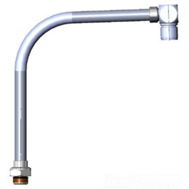 Click here to see T&S Brass B-2403 T&S BRASS B-2403 SWIVEL GOOSENECK ASSEMBLY, HIGH RISE SWING SPOUT, CUBE STYLE
