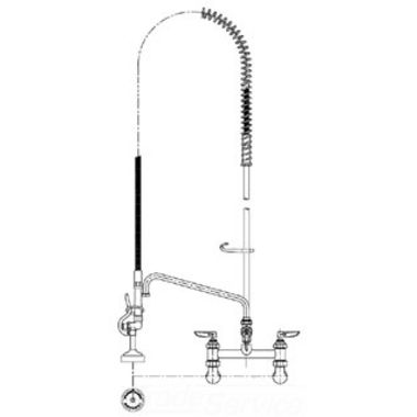 Click here to see T&S Brass B-2430 T&S BRASS B-2430 PRE-RINSE, ADD-ON FAUCET W/12