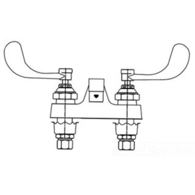 Click here to see T&S Brass B-2447 T&S Brass B-2447 Medical Faucet, Deck Mount, 4