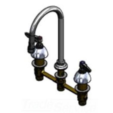 Click here to see T&S Brass B-2850-F05 T&S Brass B-2850-F05 Concealed Widespread Lavatory Faucet