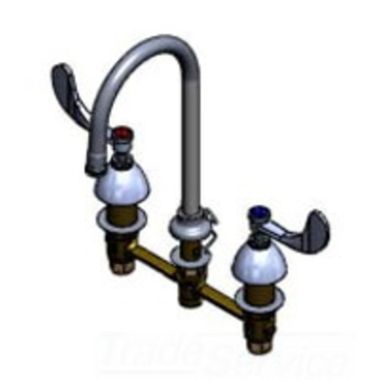 Click here to see T&S Brass B-2850-WH4 T&S Brass B-2850-WH4 Concealed Widespread Lavatory Faucet