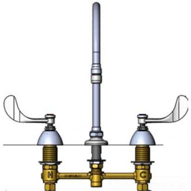 Click here to see T&S Brass B-2862-QT T&S Brass B-2862-QT Concealed Widespread Lavatory Faucet