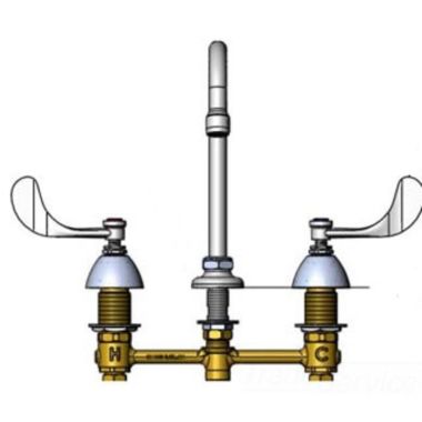 Click here to see T&S Brass B-2866-04-01QT T&S Brass B-2866-04-01QT Concealed Widespread Lavatory Faucet