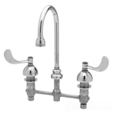 Click here to see T&S Brass B-2866-04-CW T&S Brass B-2866-04-CW Deck Mount Medical Faucet for Cold Water Only