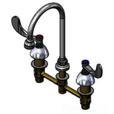 Click here to see T&S Brass B-2866-04-QT T&S Brass B-2866-04-QT Concealed Widespread Lavatory Faucet
