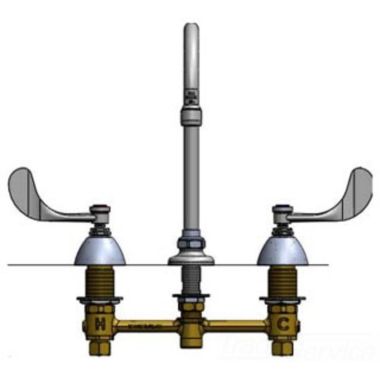 Click here to see T&S Brass B-2866-05-QT T&S Brass B-2866-05-QT Concealed Widespread Lavatory Faucet