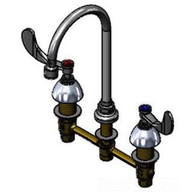 Click here to see T&S Brass B-2866-05VRS T&S Brass B-2866-05VRS Concealed Widespread Lavatory Faucet