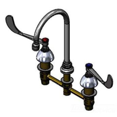 Click here to see T&S Brass B-2866-F05 T&S Brass B-2866-F05 Concealed Widespread Lavatory Faucet