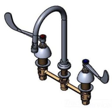 Click here to see T&S Brass B-2867 T&S Brass B-2867 Concealed Widespread Lavatory Faucet