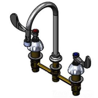 Click here to see T&S Brass B-2867-04-VF05 T&S Brass B-2867-04-VF05 Concealed Widespread Lavatory Faucet