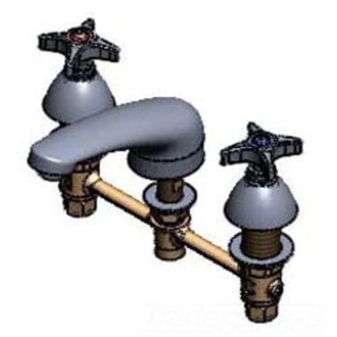 Click here to see T&S Brass B-2990-175F T&S Brass B-2990-175F Concealed Widespread Lavatory Faucet