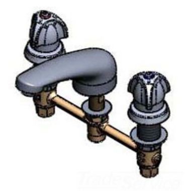 Click here to see T&S Brass B-2990-180F T&S Brass B-2990-180F Concealed Widespread Lavatory Faucet