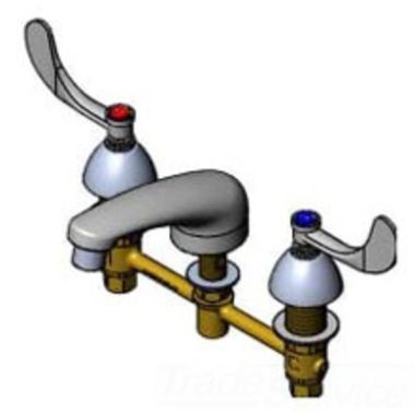 Click here to see T&S Brass B-2990-WH4-VF22 T&S Brass B-2990-WH4-VF22 Concealed Widespread Lavatory Faucet