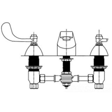 Click here to see T&S Brass B-2992-PWH4 T&S Brass B-2992-PWH4 Concealed Widespread Lavatory Faucet