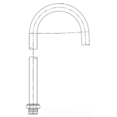 Click here to see T&S Brass BF-0136-X T&S BRASS BF-0136-X BIG-FLO SWIVEL GOOSENECK, PLAIN TIP, 12-1/4