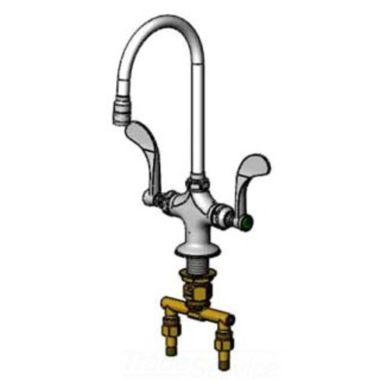 Click here to see T&S Brass BL-5704-05 T&S BRASS BL-5704-05 LAB MIXING FAUCET: SWIVEL GOOSENECK, AERATOR, 4