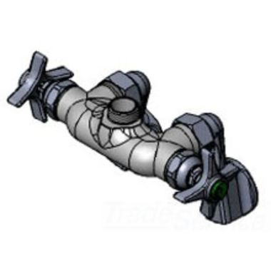 Click here to see T&S Brass BL-5740-LN T&S Brass BL-5740-LN Wall Mount Mixing Laboratory Faucet, Adjustable Arm Inlets, Less Nozzle